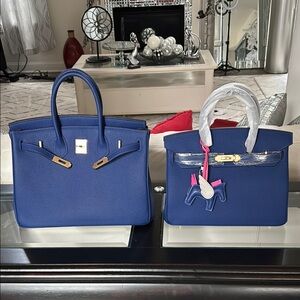 Blue Genuine leather wirkin